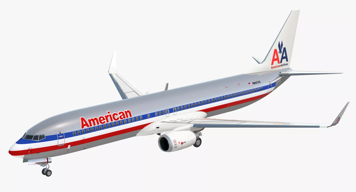 Boeing 737 900 American Airlines 3D model