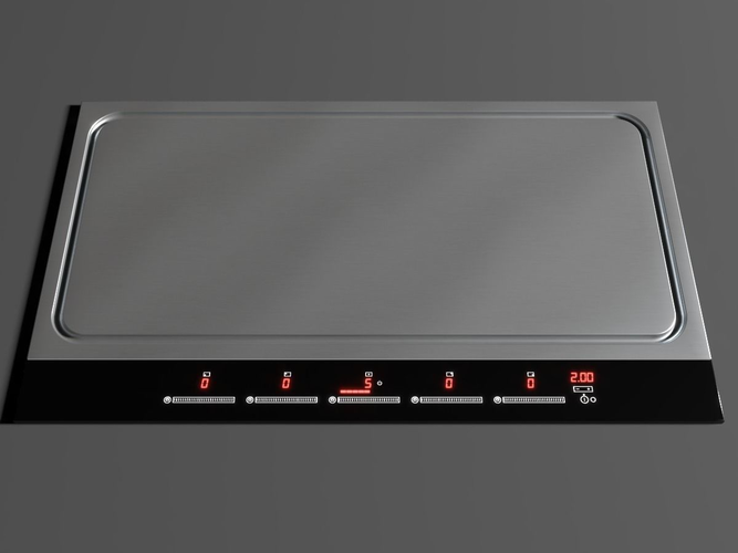 AEG CookTop Low-poly 3D model