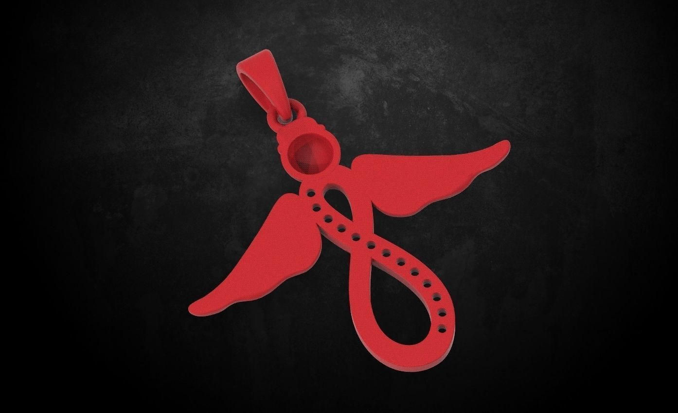 Hanger angel with wings 102 3D print model_8