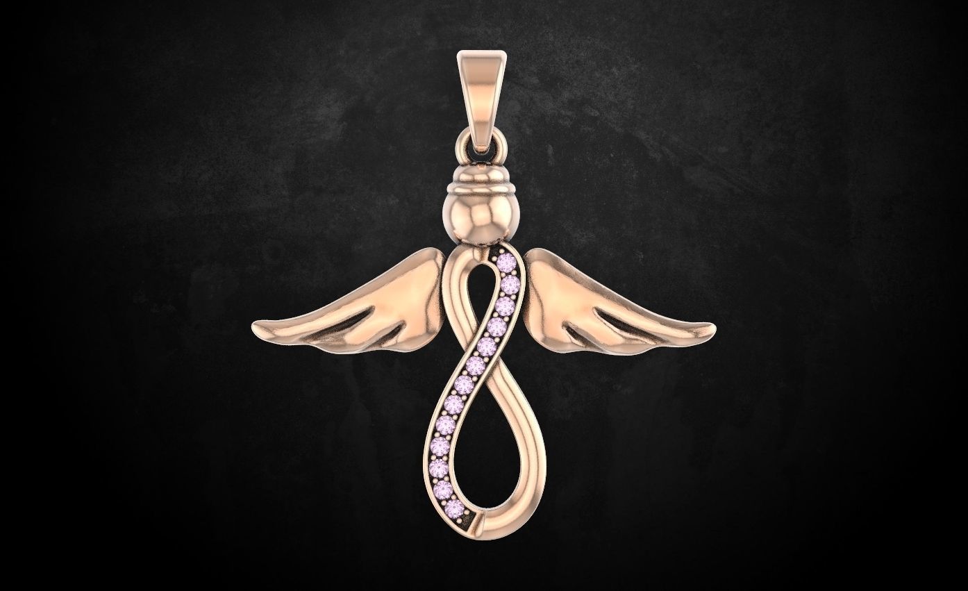 Hanger angel with wings 102 3D print model_4