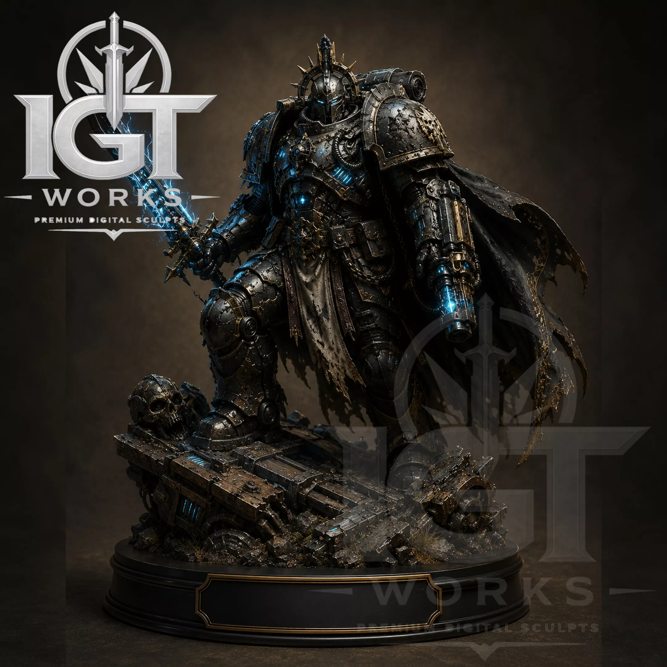 Asterion Space Knight Action Figure STL - Eternal - 3D Printing 3D print model