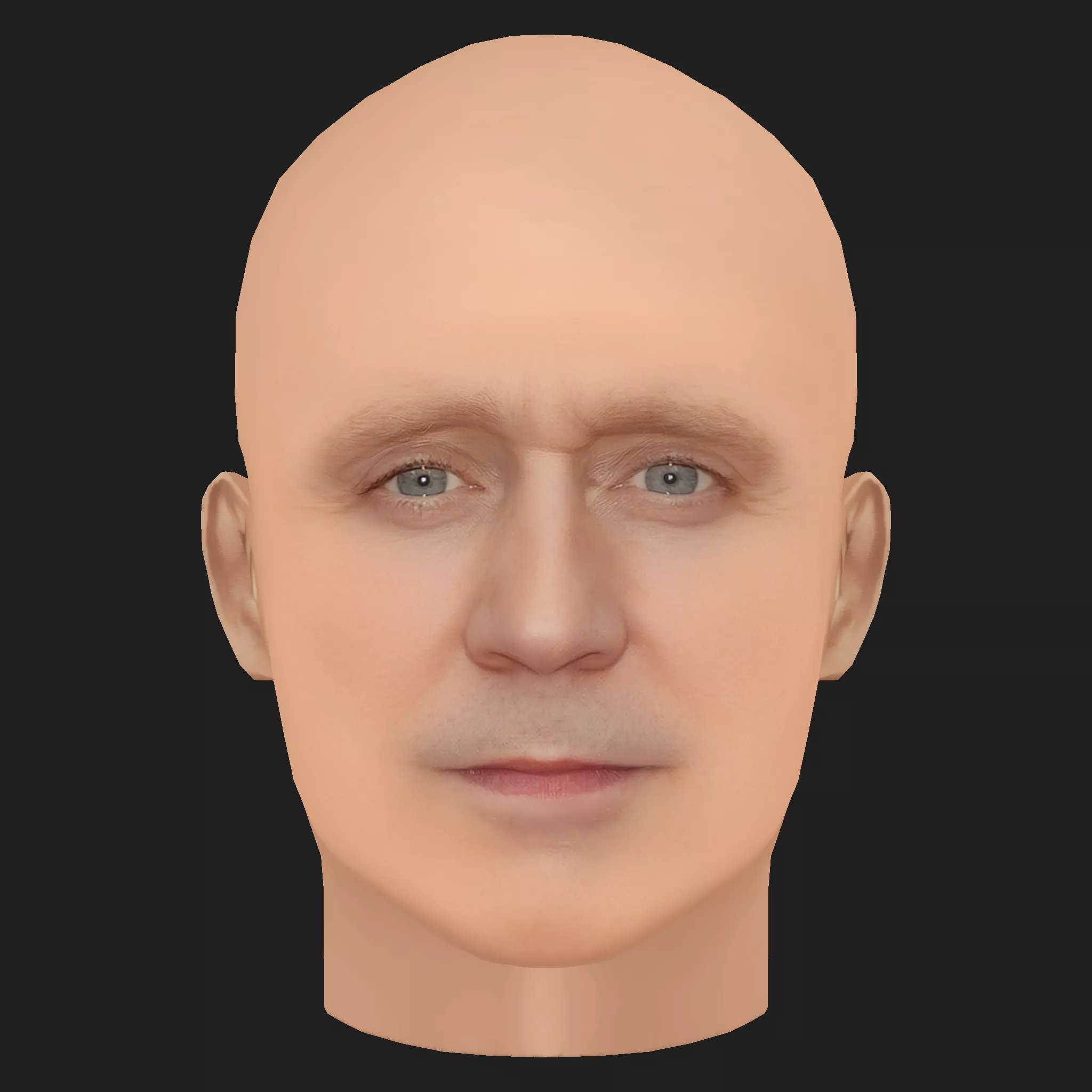 Low Poly Tom Hiddleston Head Low-poly 3D model