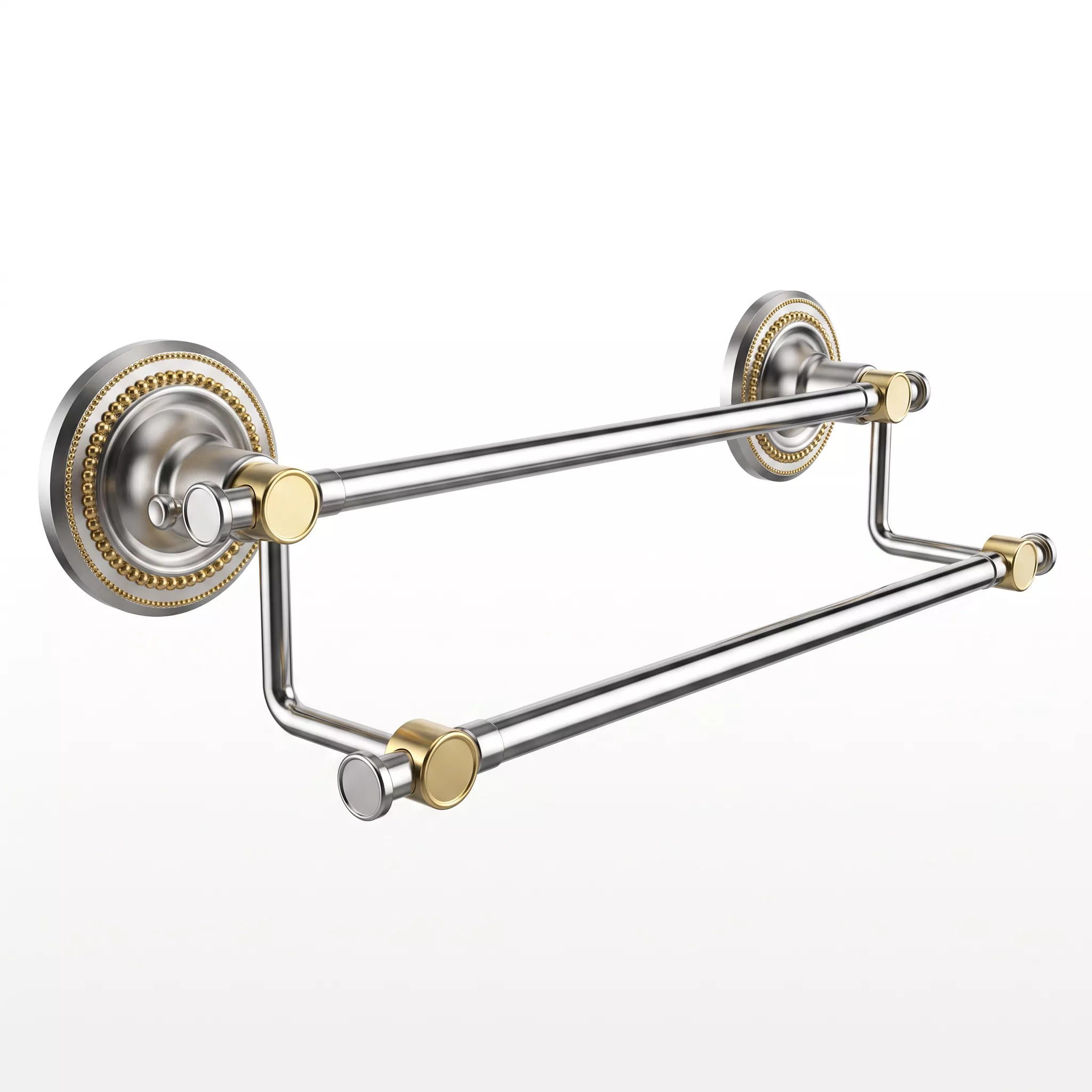 Luxury Double Towel Rack Bathroom Towel Holder 3D model