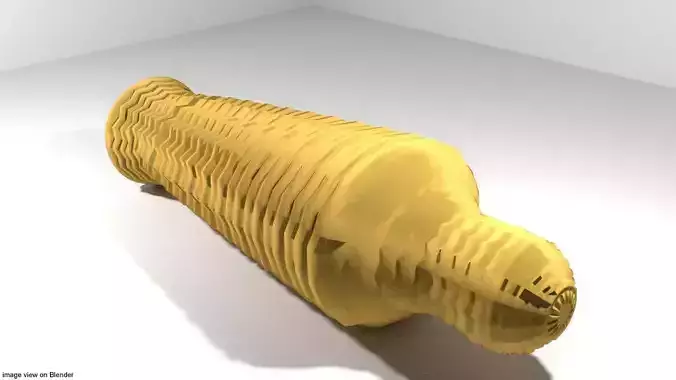 Coffin - Rattan Bamboo 3D model