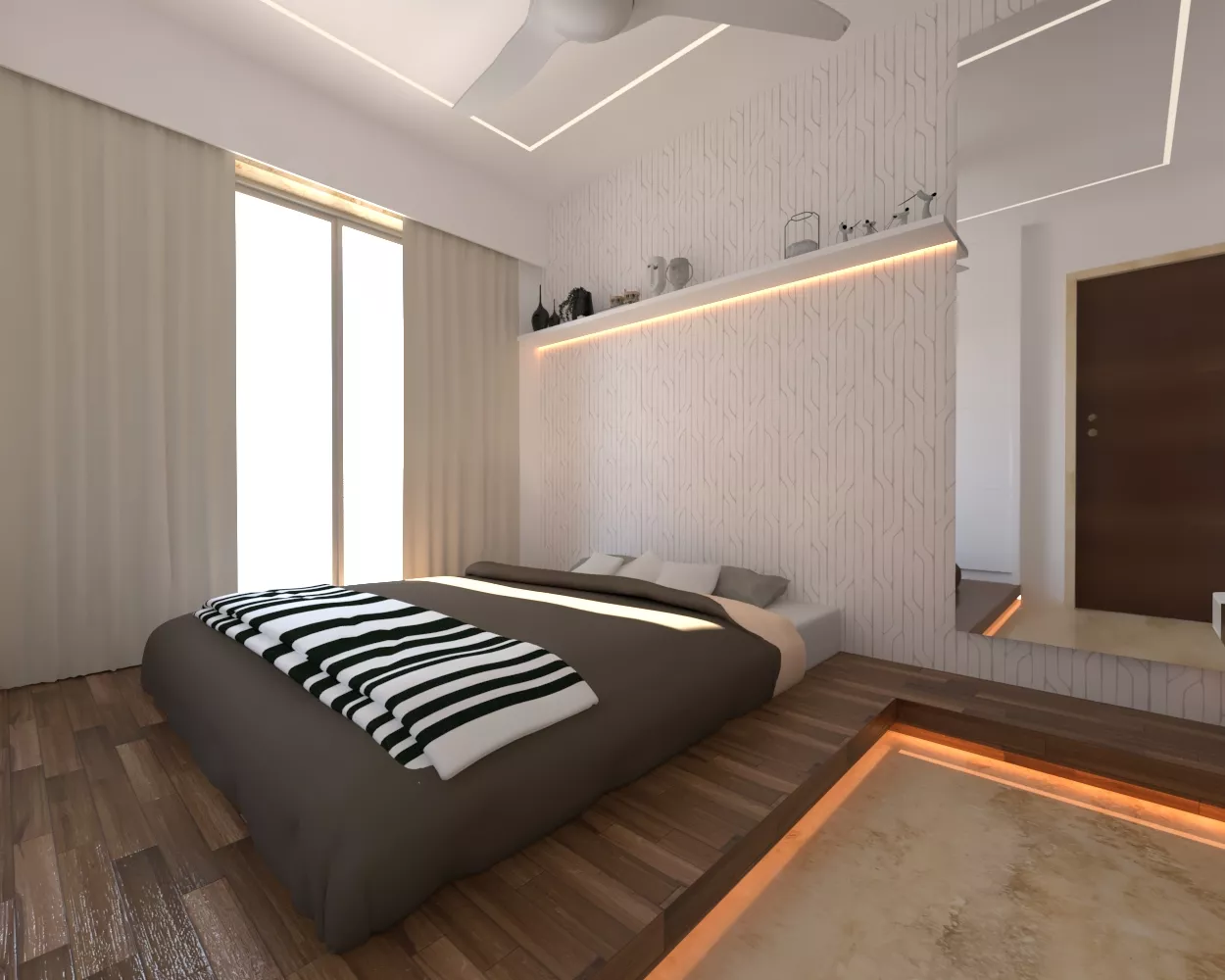 Guest room design 3D model