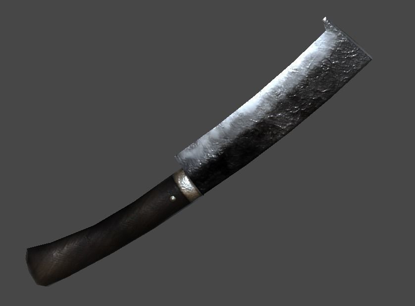 nata1 knife Low-poly 3D model_0