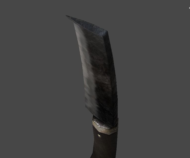 nata1 knife Low-poly 3D model_2