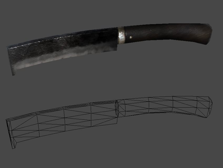 nata1 knife Low-poly 3D model_6