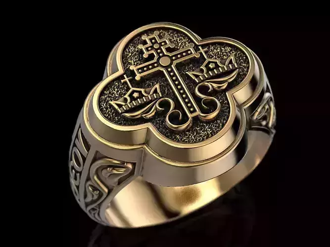 Wedding Orthodox Byzantine ring