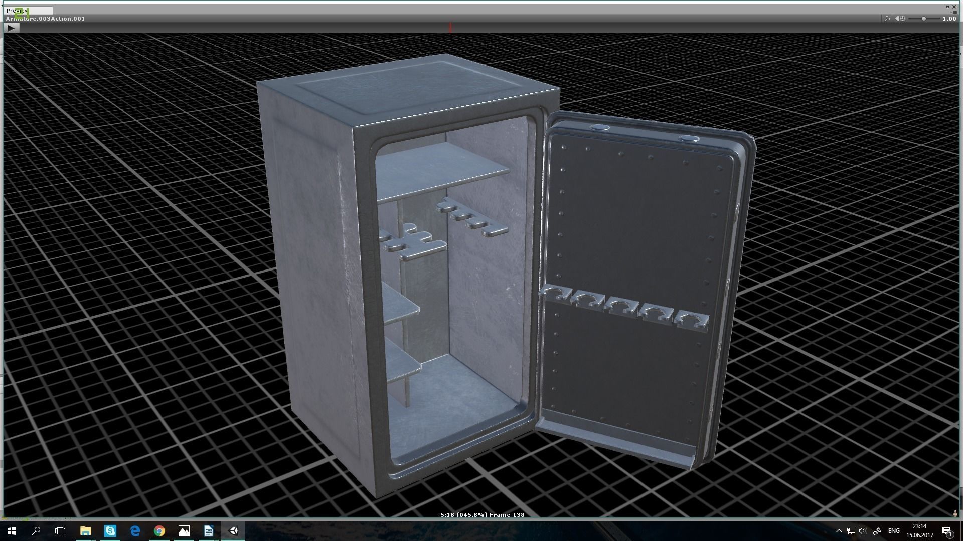 Safe super Pack Low-poly 3D model_12