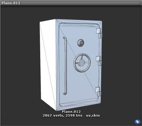 Safe super Pack Low-poly 3D model_6