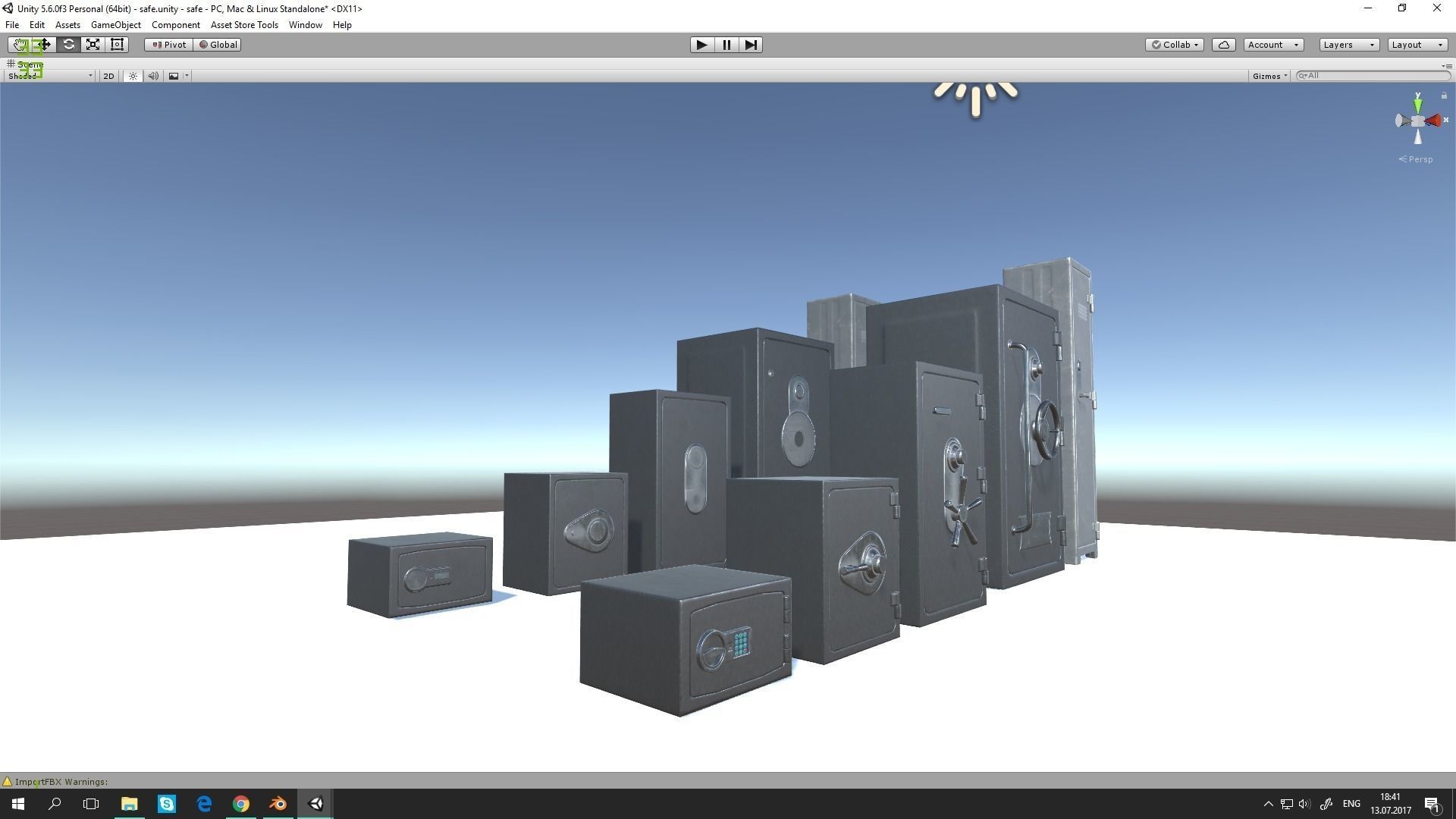 Safe super Pack Low-poly 3D model_15