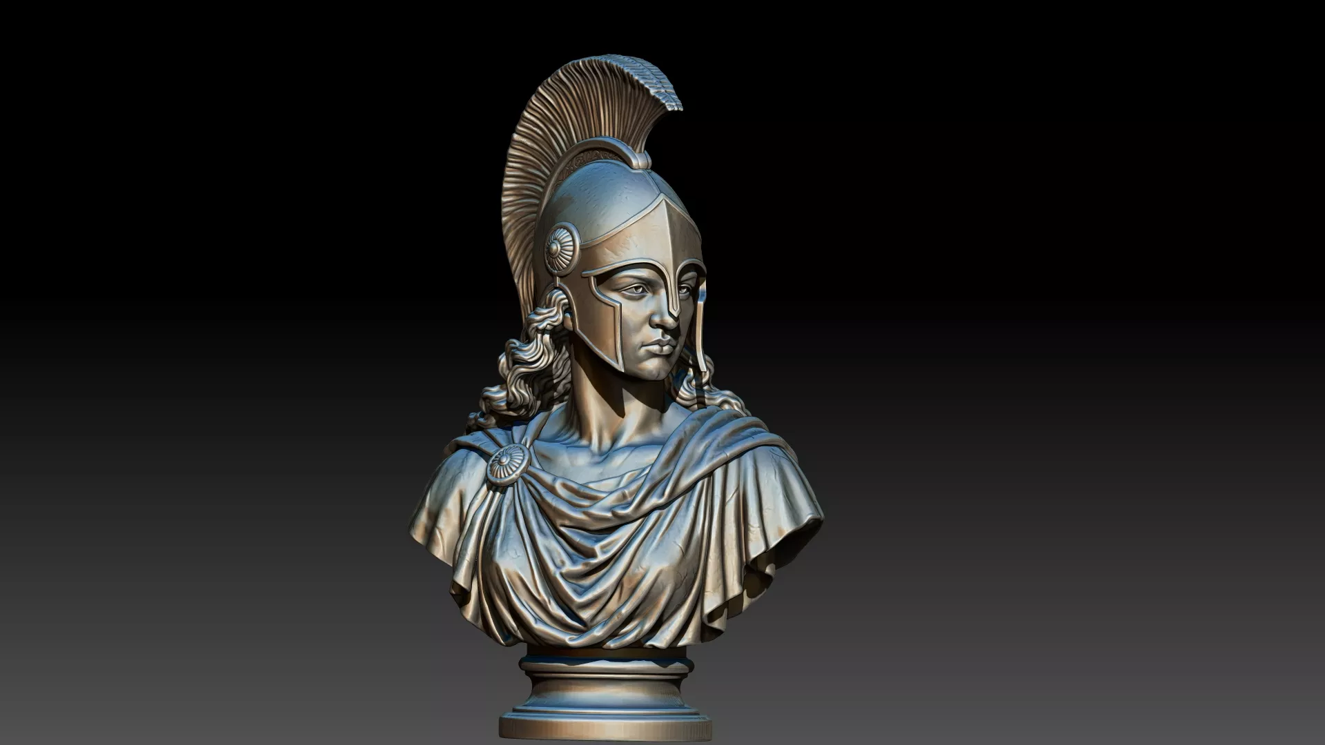 Athena Greek Goddess -Greek Mythology Statue 3D print model