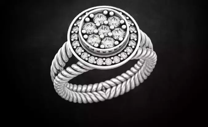 Womens ring with diamonds 103