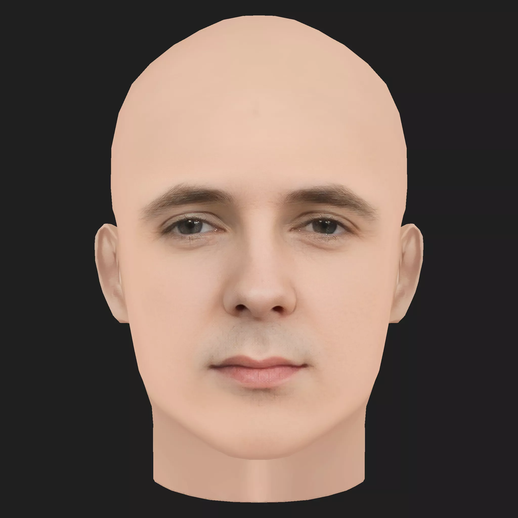 Low Poly Vincent Lacoste Head Low-poly 3D model