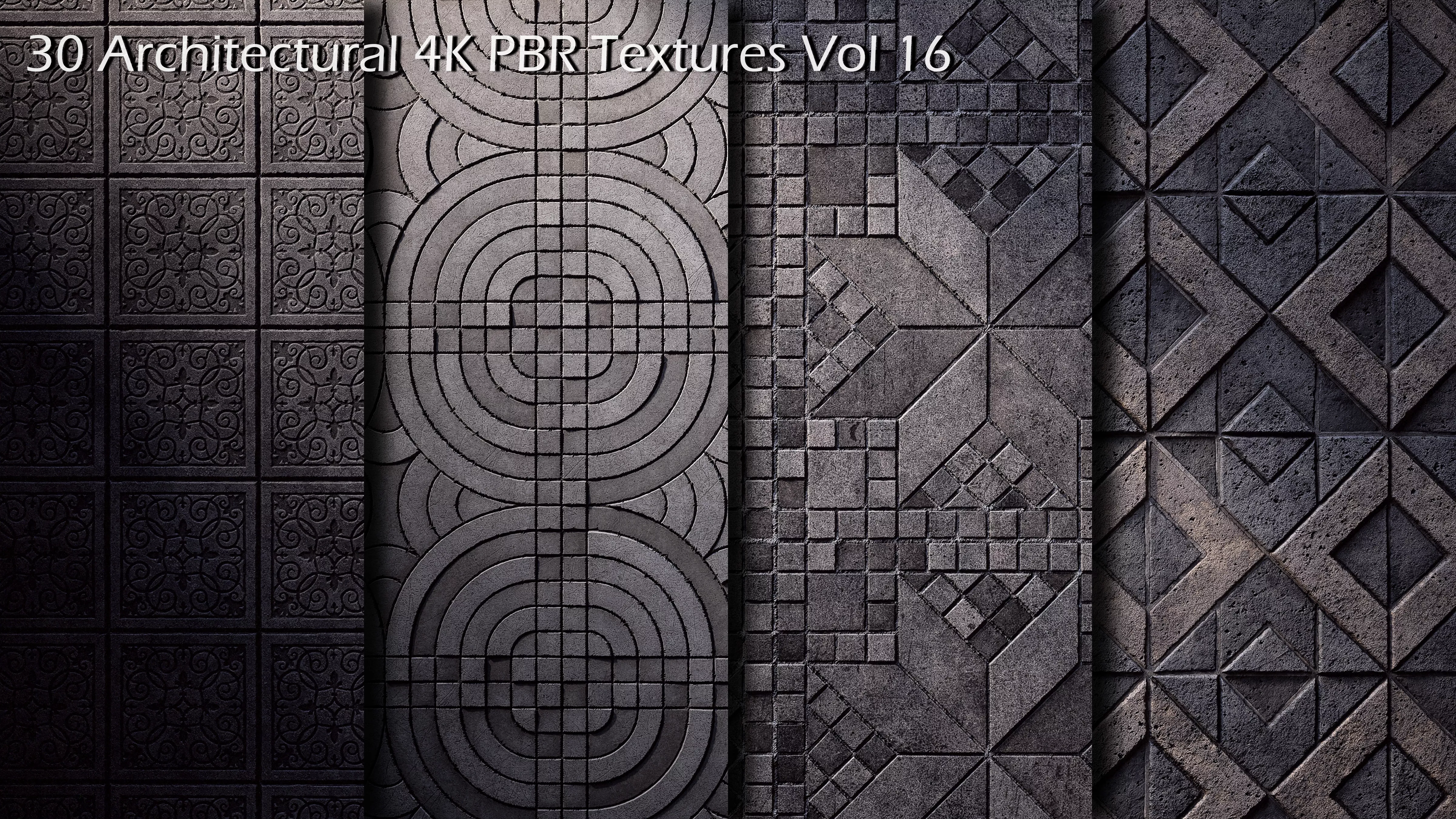 30 Architectural 4K PBR Textures Vol 16 Texture