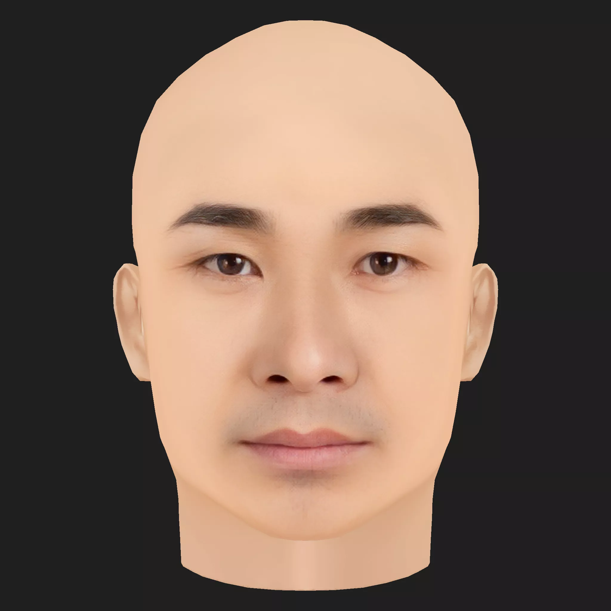 Low Poly Vincent Zhao - Zhao Wen Zhuo Head Low-poly 3D model