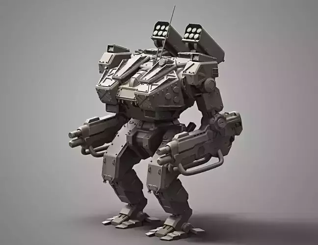 Sci fi robot 3D print model