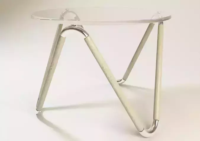 Round table with a unique design