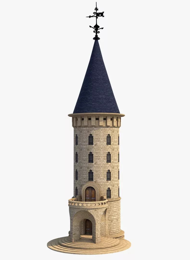 Fantasy Castle Tower 3D model