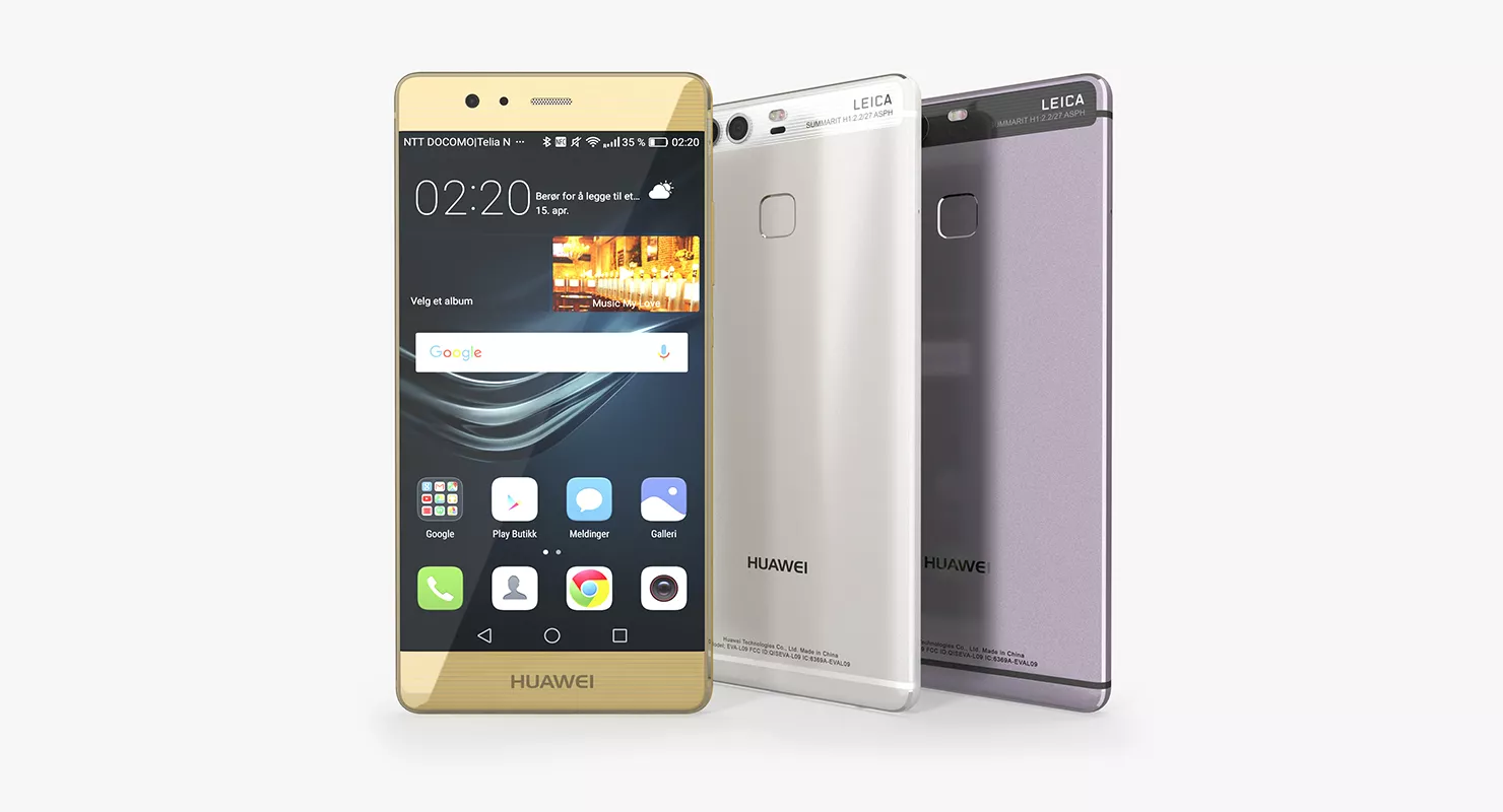 Huawei P9 Set 3D model