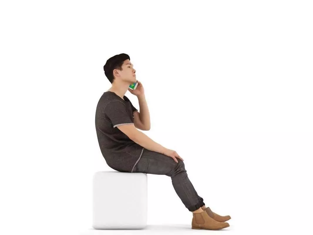 Toshiro posed 5 3D model_2