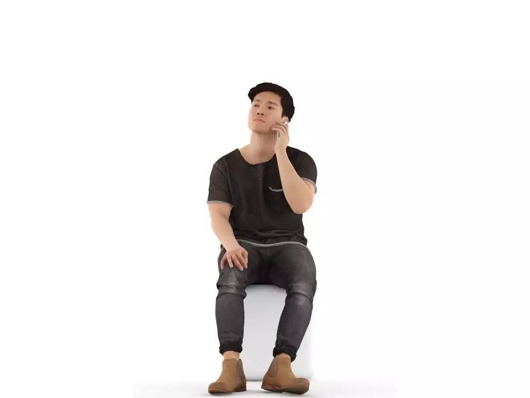 Toshiro posed 5 3D model_0