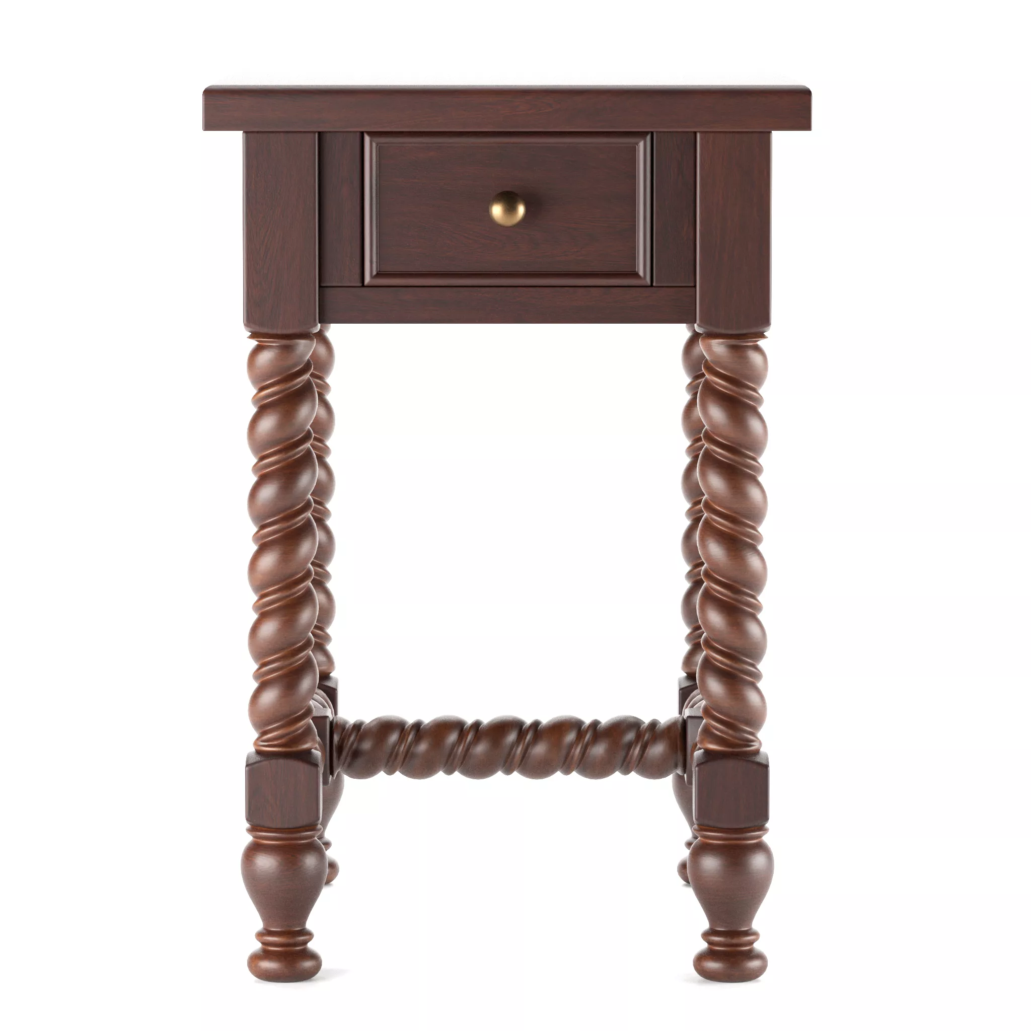 Pottery Barn Barley Rectangular Side Table 3D model