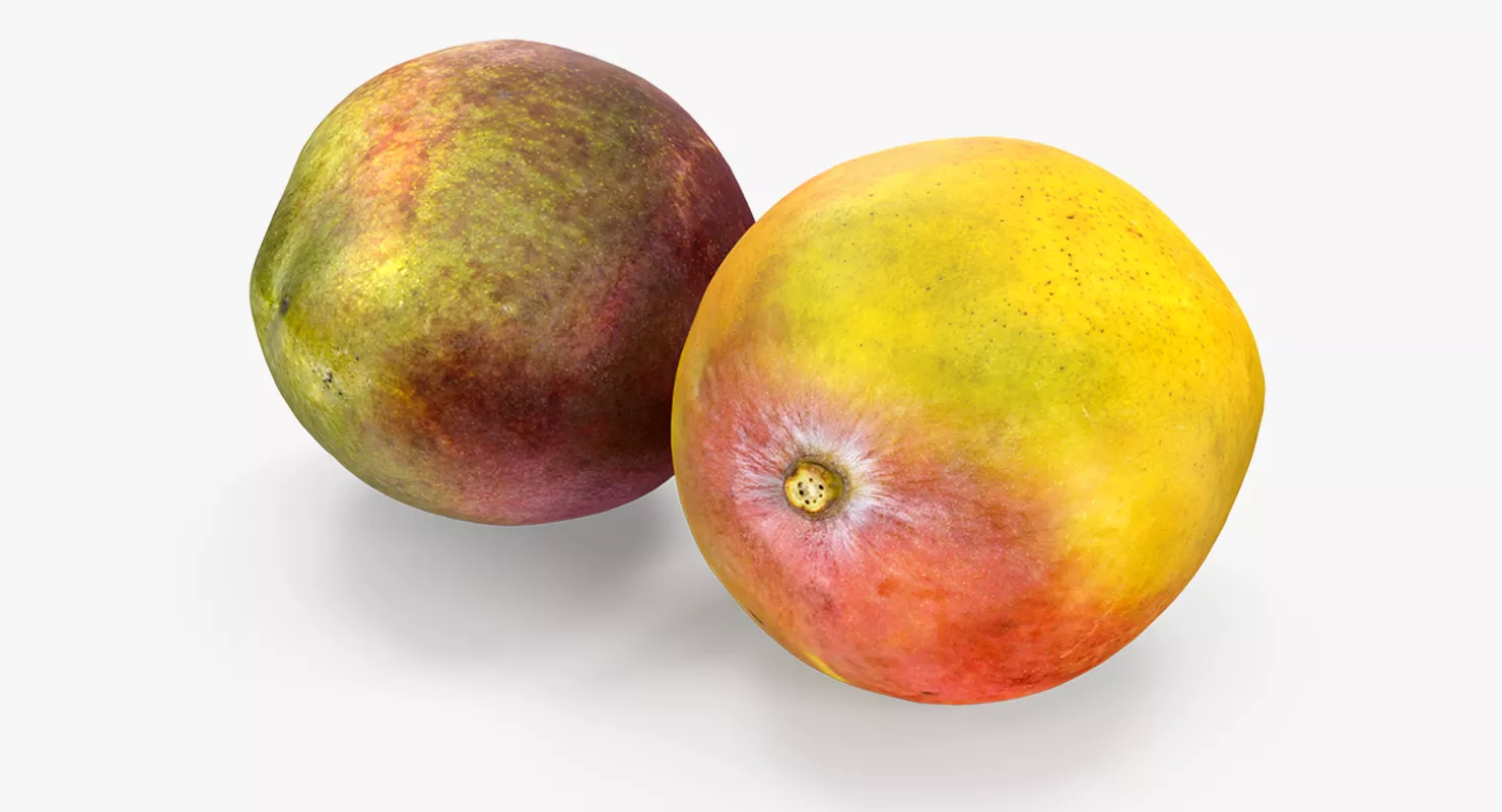 Mango Fruits Set 3D model