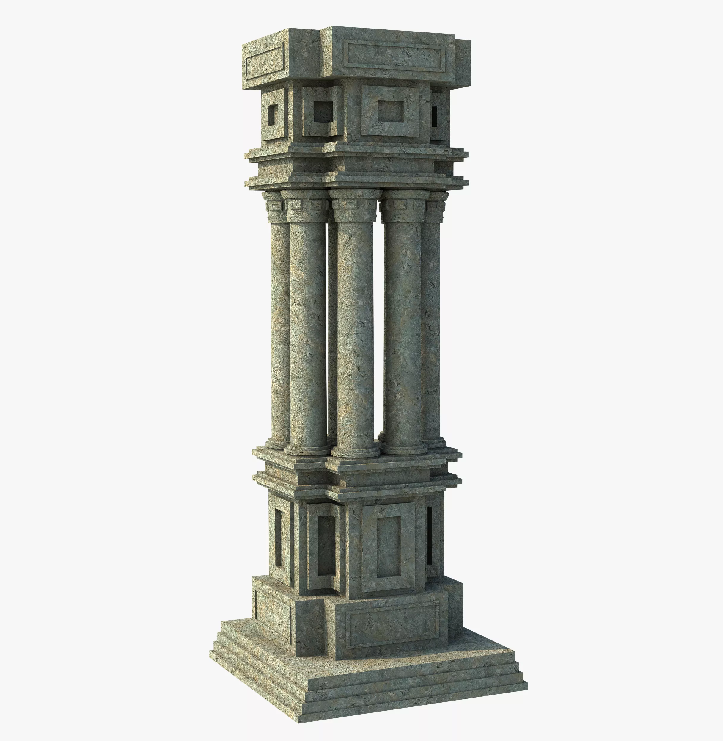Free Classic Fantasy Pilars Free 3D model