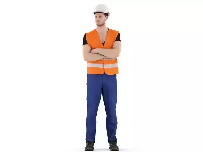 Scott posed 1 3D model