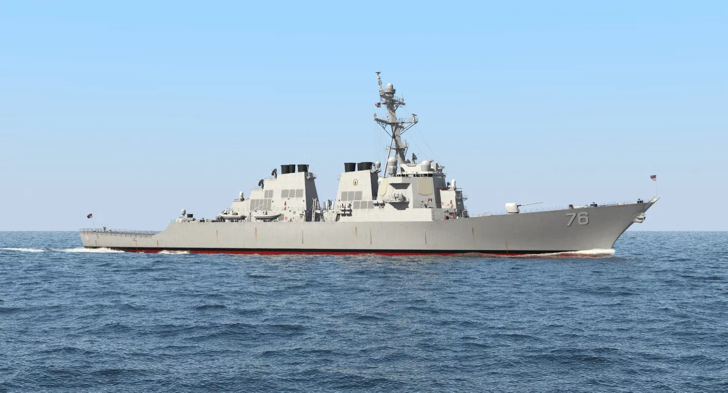 Arleigh Burke Destroyer Higgins DDG-76 3D model