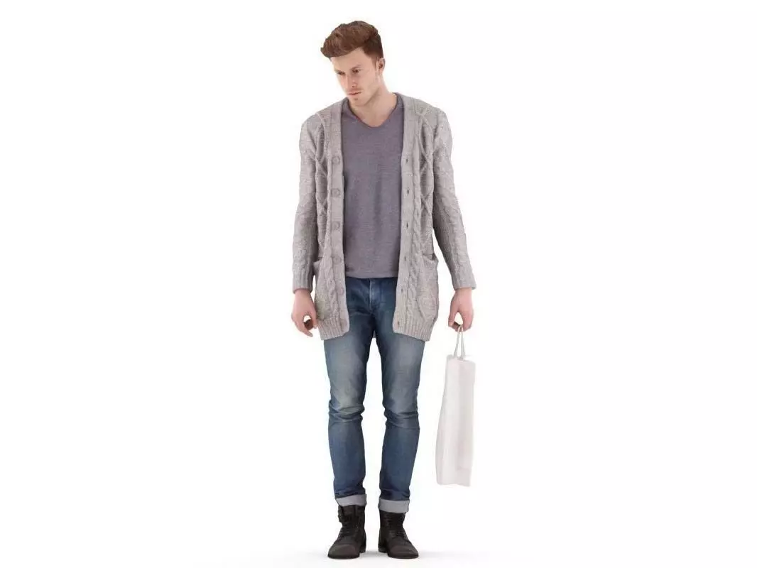 Oliver posed 4 3D model_0