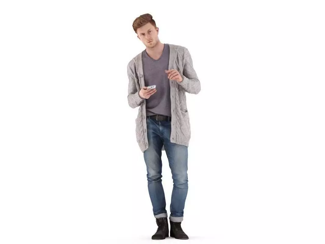 Oliver posed 3 3D model_0