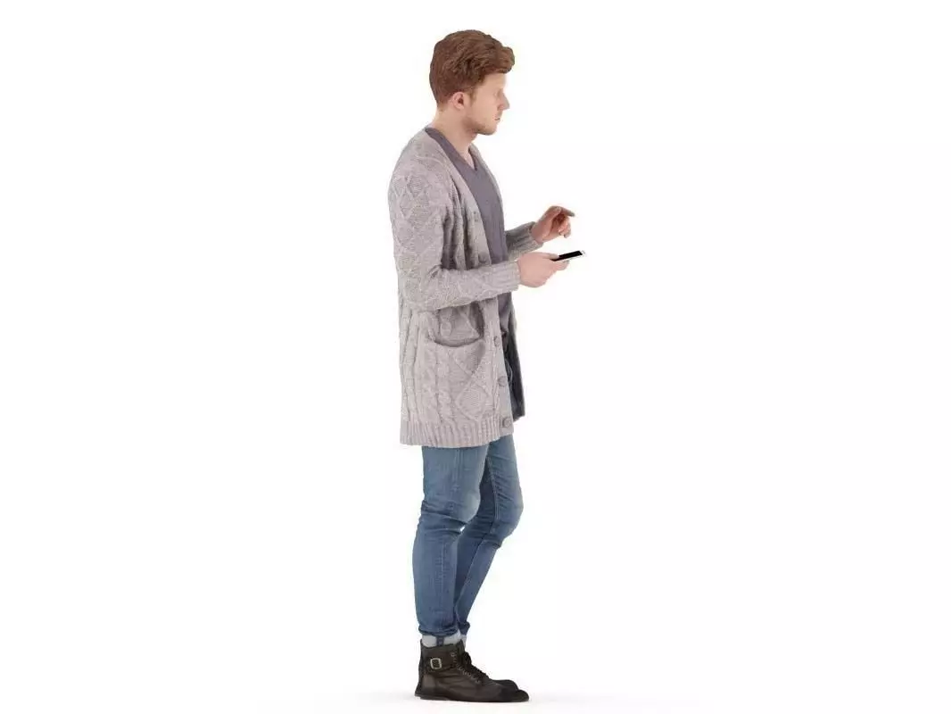 Oliver posed 3 3D model_1