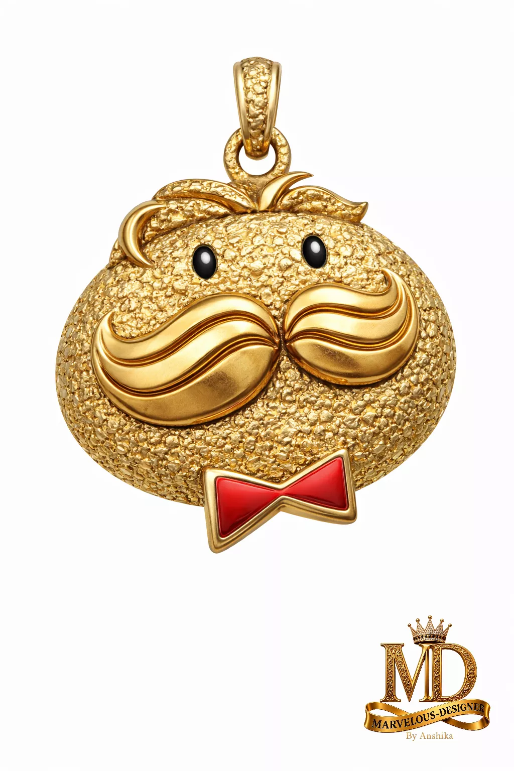 The Twist Pringles Pop Necklace Pendant 3D print model
