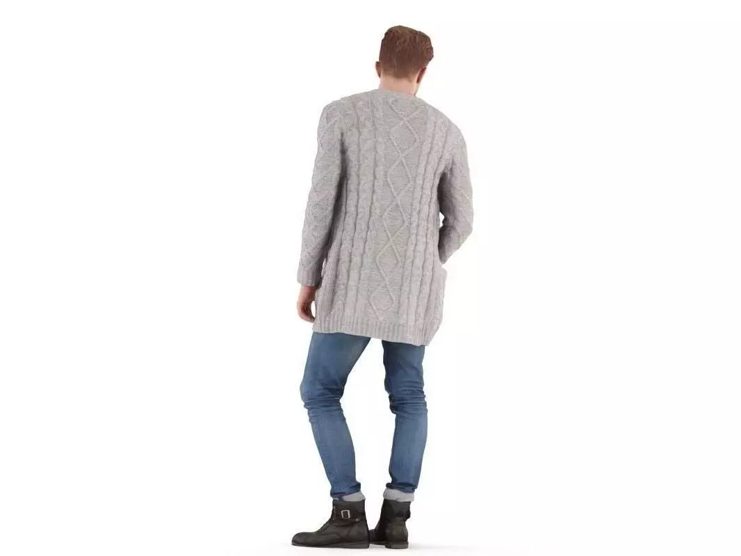 Oliver posed 1 3D model_2