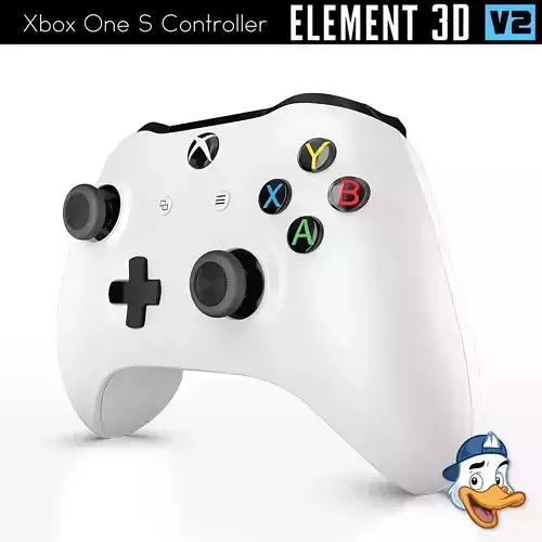 Xbox One S Controller for Element 3D 3D model