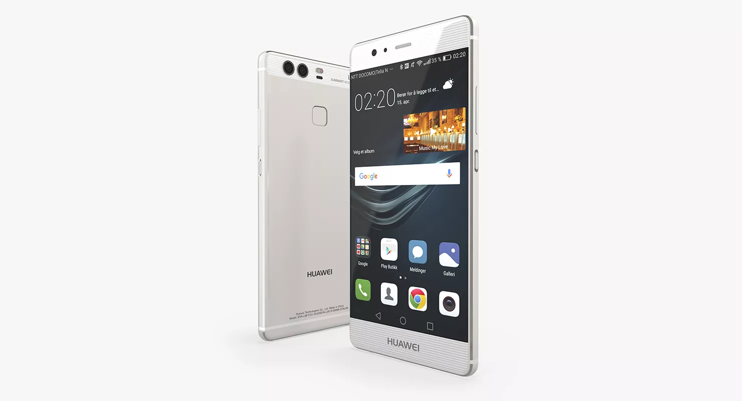 Huawei P9 Mystic Silver 3D model