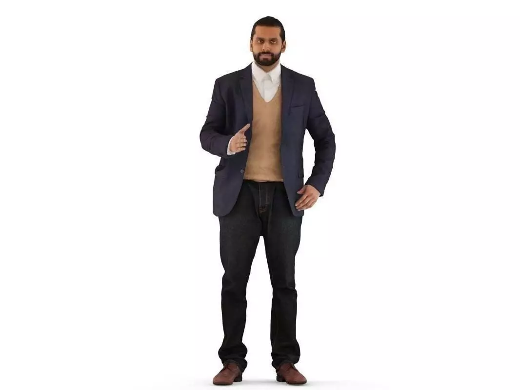 Kumar posed 4 3D model