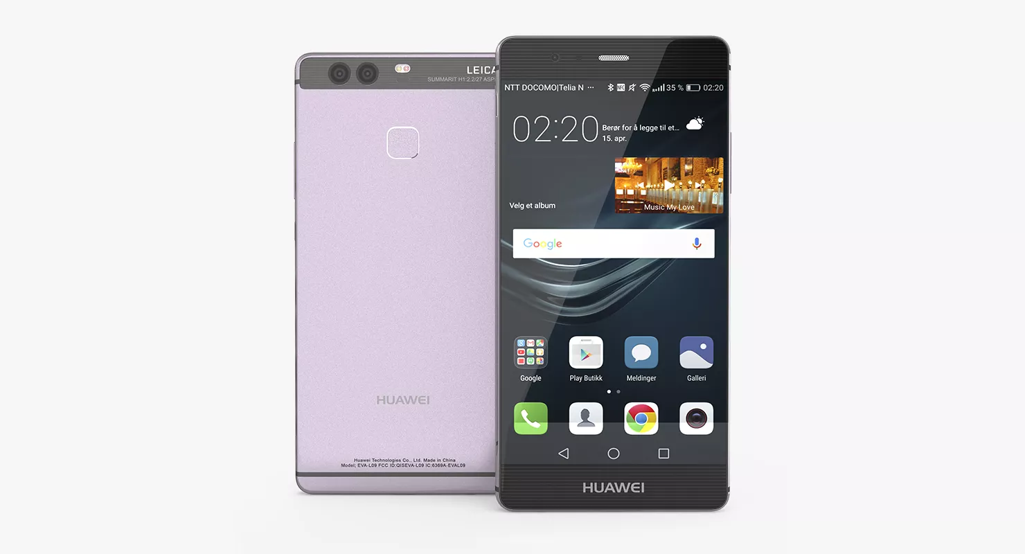 Huawei P9 Violet 3D model
