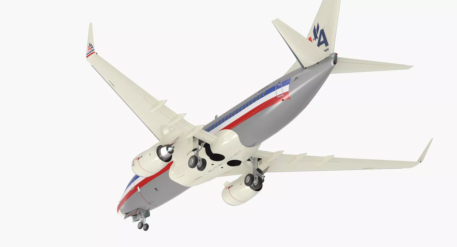 Boeing 737 700 American Airlines 3D model