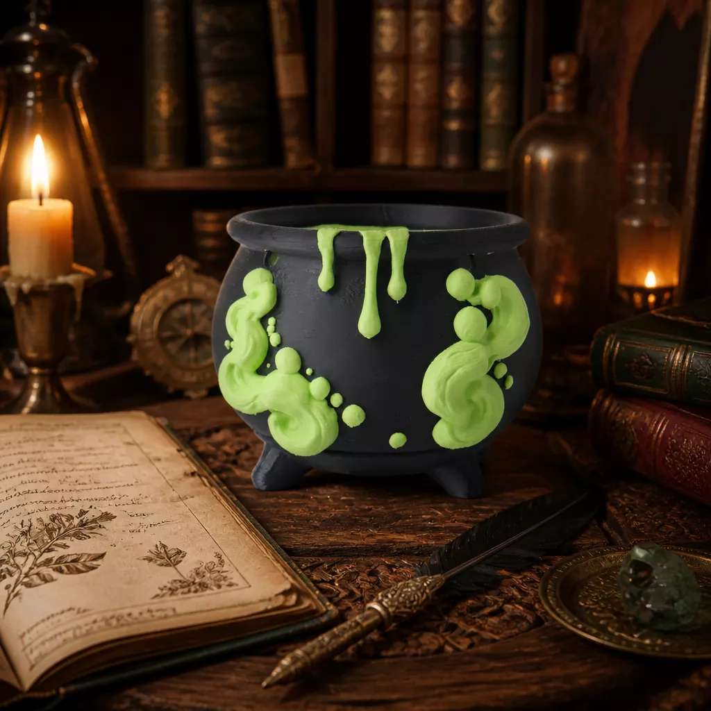 Witch Cauldron Pot - Halloween Potion Decor 3D print model