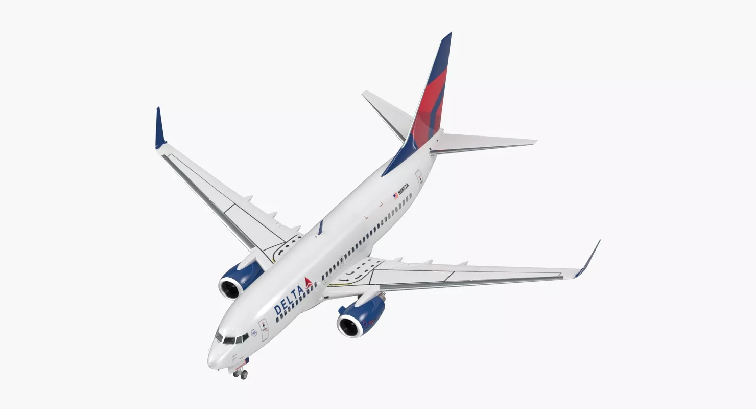 Boeing 737 700 Delta Air Lines 3D model