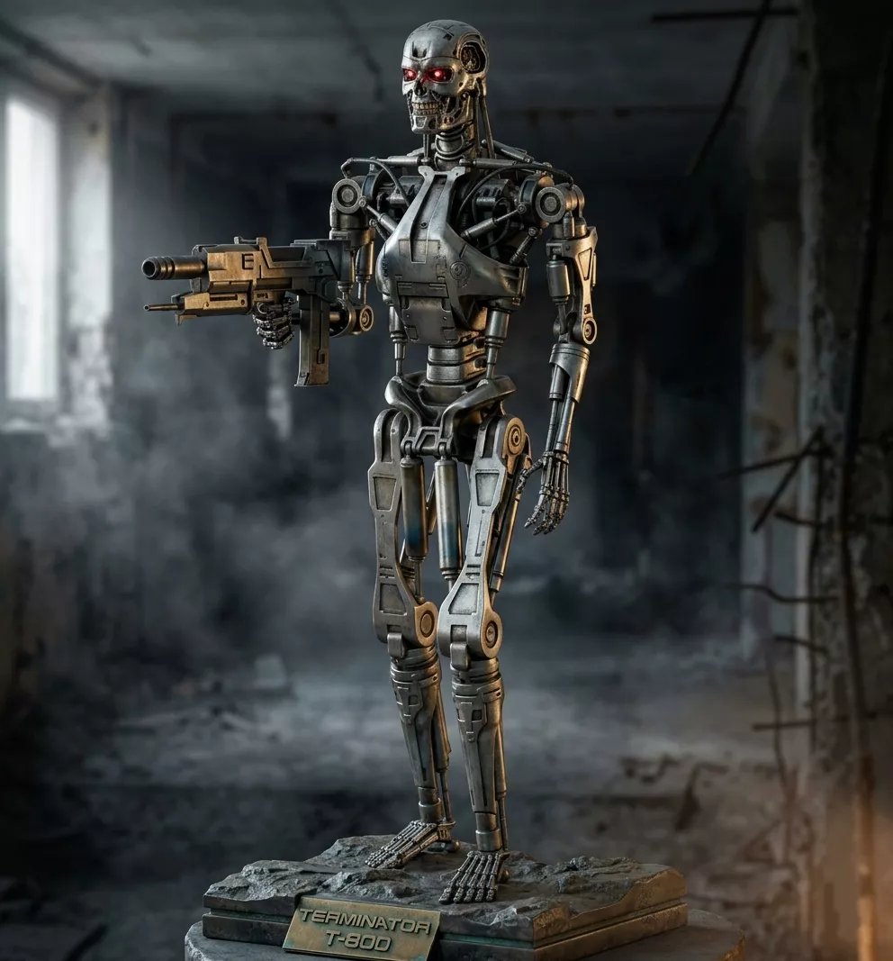Terminator T-800 Pose T2 3D print model