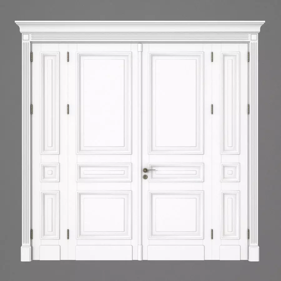 White door 3D model_0