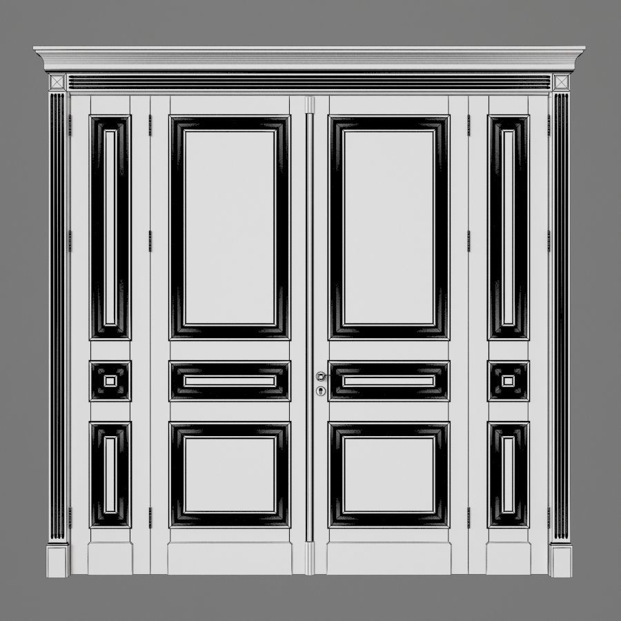 White door 3D model_1