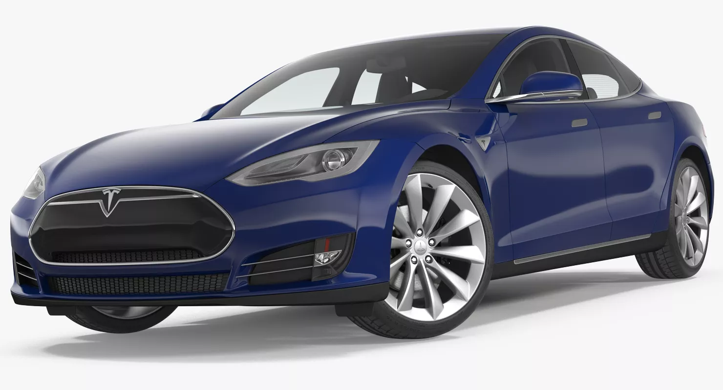 Tesla Model S P100D 2015 Rigged 3D model
