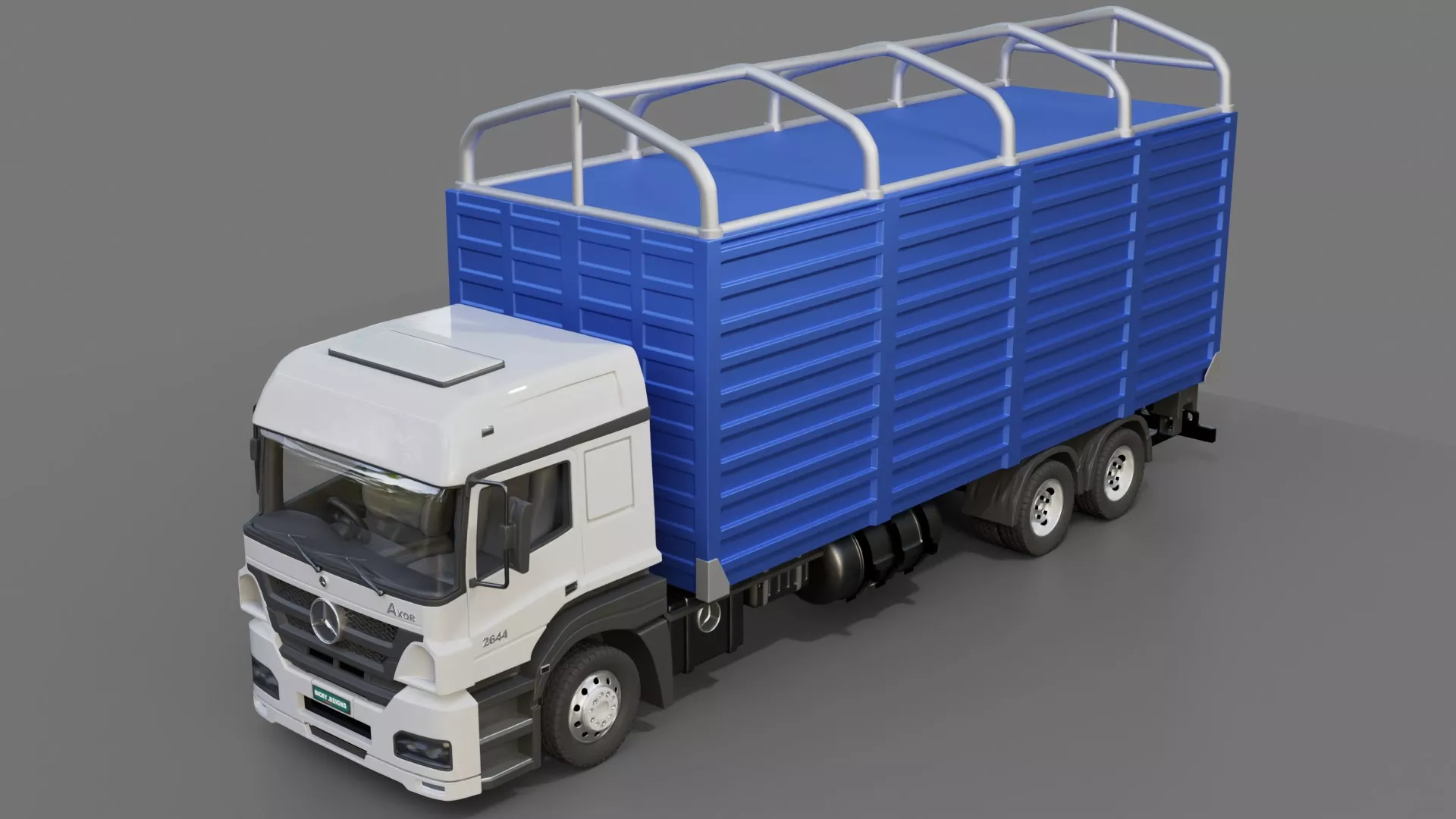 Mercedes-Benz Axor 2644 Box Truck 2016 3D model