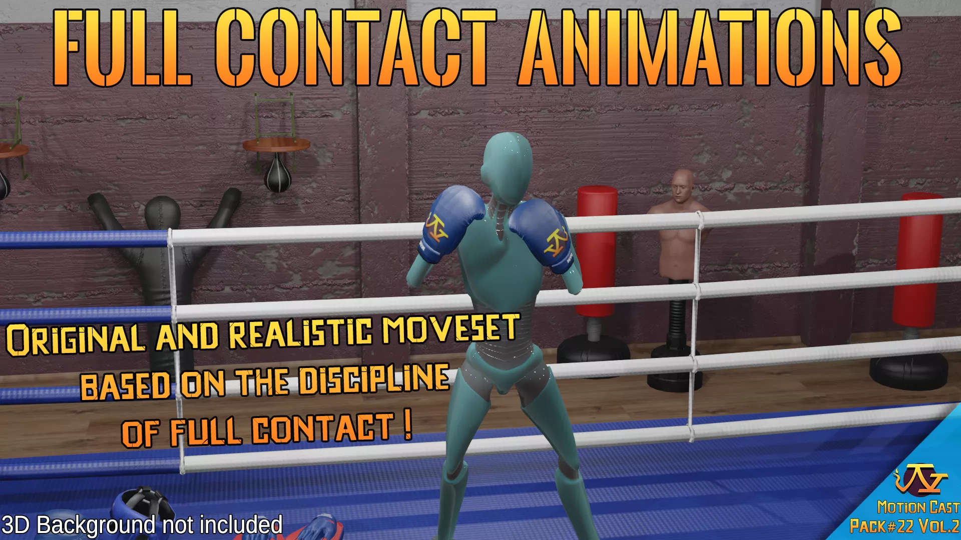 Full Contact animations - Motion Cast22 Vol2 3D model